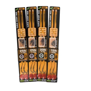 Carlige Legate Fox Edges Armapoint Curve Short Rigs 25lb Brown Nr 4 2buc