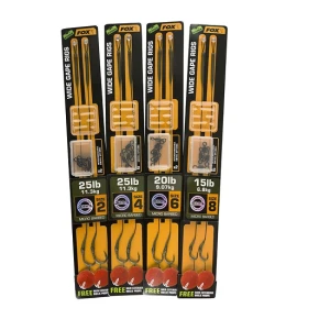 Carlige Legate Fox Edges Armapoint Wide Gape Rigs 25lb Green Nr 4 2buc