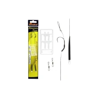 Carlige Legate Carp Academy Snowman Rig, 21cm, Nr.2, 25lbs, 2buc/plic