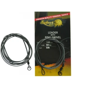 Inaintas Select Baits Leader with Ring Swivel - 100cm / 50lb Inaintas Select Baits Leader with Ring Swivel - 100cm / 50lb
