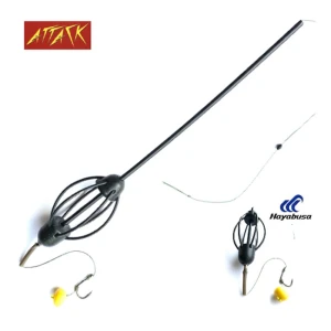 Montura Attack Momitor Inline 50g, Carlig Hayabusa K1 Nr.10, Porumb Silicon