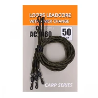 Montura Leadcore  Orange Loops cu Agrafa Quick Change 50cm 3buc