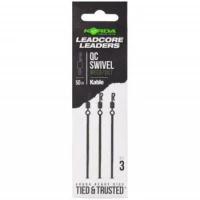 Montura Leadcore cu Vartej Rapid KORDA Kable QC Swivel, Weed, 50cm, 3buc/pac Montura Leadcore cu Vartej Rapid KORDA Kable QC Swivel, Weed, 50cm, 3buc/pac