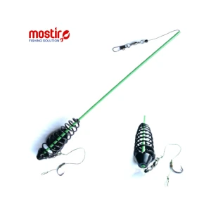 Montura Mostiro Arc Vopsit cu Tija, Plumb Lateral, Fir Textil si Fir de Par, 1 Carlig Nr.4 Montura Mostiro Arc Vopsit cu Tija, Plumb Lateral, Fir Textil si Fir de Par, 1 Carlig Nr.4