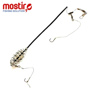 Montura Mostiro Arc cu Tija, Plumb Lateral, Fir Textil si Fir de Par, 2 Carlige Nr.6 Montura Mostiro Arc cu Tija, Plumb Lateral, Fir Textil si Fir de Par, 2 Carlige Nr.6