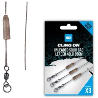 Montura Nash Ready Tied Unleaded Solid Bag Leader, 45lbs, 35cm, 3buc/plic Montura Nash Ready Tied Unleaded Solid Bag Leader, 45lbs, 35cm, 3buc/plic