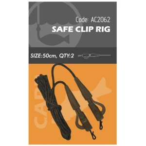 Orange Montura Safe Clip Rig, 50cm, 20kg, 2buc/plic