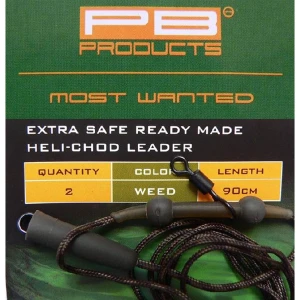 Montura Pb Extra Safe Heli Chod Leader Weed / Vegetatie, 90cm