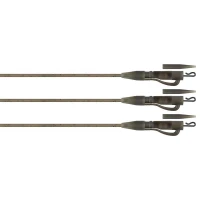 Montura Plumb Pierdut Fox Edges Tubing Lead Clip Ready Rig, Naturals, 3buc/pac