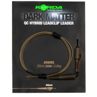 Montura Plumb Pierdut Korda Dark Matter Leader Qc Hybrid Clip, Gravel, 30lbs, 1m