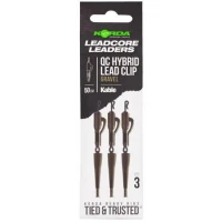 Montura Plumb Pierdut KORDA Kable QC Hybrid Lead Clip, Gravel, 50cm, 3buc/pac