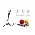 Montura ZFISH Ronnie Rig, Carlig Curve Shank, Nr.6, 3buc/pac