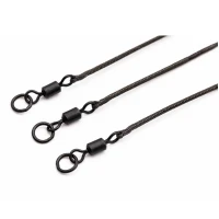Montura cu Vartej si Anou Korda Kable Ring Swivel, Gravel Brown, 50cm Montura cu Vartej si Anou Korda Kable Ring Swivel, Gravel Brown, 50cm