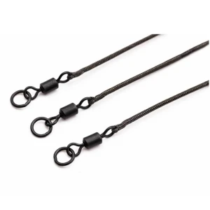 Montura Cu Vartej Si Anou Korda Kable Ring Swivel, Weed Silt, 50cm