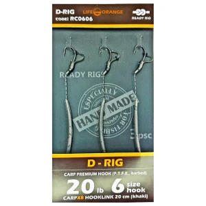 Rig Crap D-rig 06 Orange Series 6 No.6 20lb 20cm, 3buc/pac