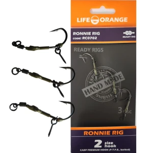 Rig Crap Ronnie Rig 08 Orange Series 7 No.8, 20lb, 3buc/pac Rig Crap Ronnie Rig 08 Orange Series 7 No.8, 20lb, 3buc/pac