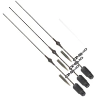 Segmente Fox Edges Naturals Heli Clip Rigs Submerge, 30lbs, 3buc/pac