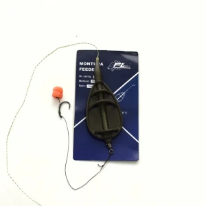 MONTURA FEEDER FL METHOD FARA TIJA 40G CARLIG NR 8 SPIN 10MM CU PORUMB FLOTANT E M