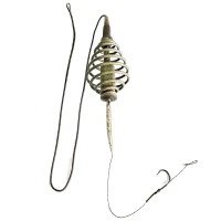 Montura Crap Orange cu Momitor Arcuit Spring 40g, No.4 Montura Crap Orange cu Momitor Arcuit Spring 40g, No.4