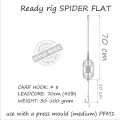 Montura Feeder Orange Method Spider Flat 40g, No.4 Montura Feeder Orange Method Spider Flat 40g, No.4