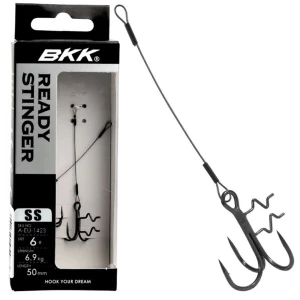 Montrura BKK Spear Stinger 7x7 Wire Zander Ready Stinger Rig, 6cm, 0.36mm, Nr.4, 7kg, 2buc/pac