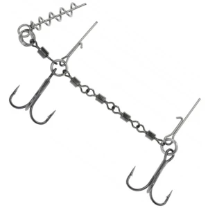 Montura Mikado Stinger Jaws Double Evo, 25kg, Nr.1/0, 1buc/plic Montura Mikado Stinger Jaws Double Evo, 25kg, Nr.1/0, 1buc/plic