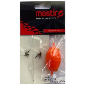 Montura Mostiro Clean / Pastrav, 2Muste + Buldo, Carlig Nr.12 Montura Mostiro Clean / Pastrav, 2Muste + Buldo, Carlig Nr.12