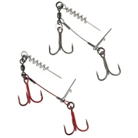 Montura SAVAGE GEAR Carbon Corkscrew Stinger, 28Kg, Nr.2-1/0, 2buc/pac Montura SAVAGE GEAR Carbon Corkscrew Stinger, 28Kg, Nr.2-1/0, 2buc/pac