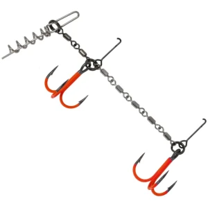 Stinger VMC Pike Chain Double XL, Uv Orange, 1buc/pac Stinger VMC Pike Chain Double XL, Uv Orange, 1buc/pac