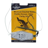 Montura Claumar Somn Pentru Dunare Plumb 100g Carlig 3/0  Montura Claumar Somn Pentru Dunare Plumb 100g Carlig 3/0