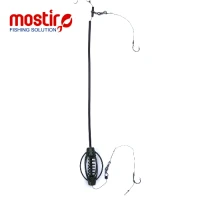 Montura Mostiro Bomba Vopsita cu Tija, Arc Interior, Fir Textil, 2 Carlige Nr.6 Montura Mostiro Bomba Vopsita cu Tija, Arc Interior, Fir Textil, 2 Carlige Nr.6