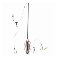 Montura Mostiro Bomba cu Tija, Arc Interior, Fir Textil, 2 Carlige Nr.4 Montura Mostiro Bomba cu Tija, Arc Interior, Fir Textil, 2 Carlige Nr.4