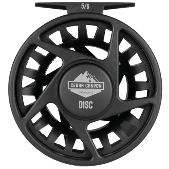 Mulineta Shakespeare Cedar Canyon Disk Fly Reel, Clasa 5/6