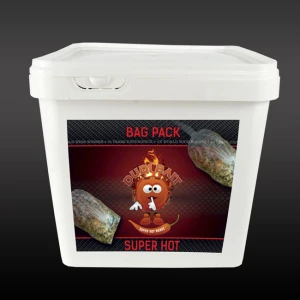 Bag Pack Dudi Bait Super Hot, 2.5kg Amestec Nada + 1 Flacon 250ml Atractant Lichid