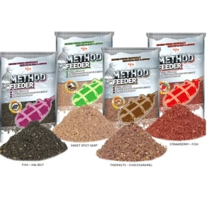 Nada Carp Zoom Method Feeder 1kg Strawberry-fish