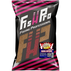 Nada FISH PRO Carp Bombo, Squid Capsuna, 1kg Nada FISH PRO Carp Bombo, Squid Capsuna, 1kg