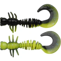 Larva BERKLEY PowerBait Power Curly, Black / Sunshine Yellow, 5.5cm, 10buc/pac Larva BERKLEY PowerBait Power Curly, Black / Sunshine Yellow, 5.5cm, 10buc/pac