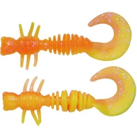 Larva BERKLEY PowerBait Power Curly, Fluorescent Orange / Sunshine Yellow, 5.5cm, 10buc/pac Larva BERKLEY PowerBait Power Curly, Fluorescent Orange / Sunshine Yellow, 5.5cm, 10buc/pac