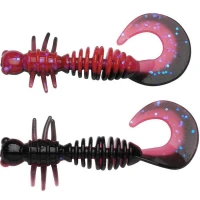 Larva BERKLEY PowerBait Power Curly, Salmon Egg Red / Black, 4cm, 12buc/pac Larva BERKLEY PowerBait Power Curly, Salmon Egg Red / Black, 4cm, 12buc/pac