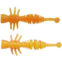 Larva BERKLEY PowerBait Power Larvae, Orng / Snsne Yellow, 5.5cm, 10buc/pac