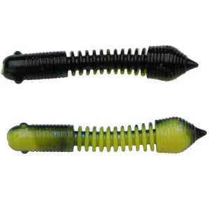 Larva Berkley Powerbait Power Pillar, Black / Sunshine Yellow, 5.5cm, 10buc/pac