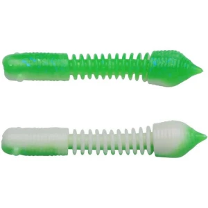 Larva BERKLEY PowerBait Power Pillar, Green / White, 5.5cm, 10buc/pac Larva BERKLEY PowerBait Power Pillar, Green / White, 5.5cm, 10buc/pac