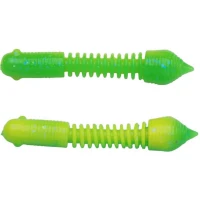 Larva Berkley Powerbait Power Pillar, Spring Green / Sunshine Yellow, 5.5cm, 10buc/pac