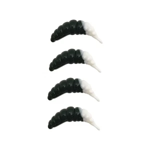 Naluca Fishup Ozi Cheese, 140 Dark Olive White, 3cm, 10buc/pac