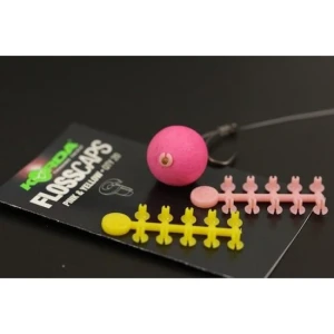 Opritor Tip Capsa Pentru Boilies Korda Floss Caps, 20buc/plic Alb/rosu