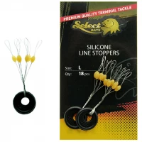 Opritoare Select Baits Silicone Line Stoppers, Large, 18buc/pac