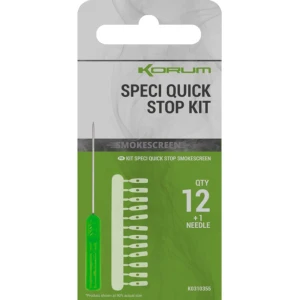 Opritoare Korum Smokescreen Speci Quick Stop Kit, 12buc/pac + Croseta