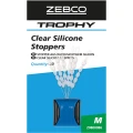 Stoper ZEBCO Trophy Clear Silicone M, 30buc/plic