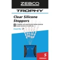 Stoper ZEBCO Trophy Clear Silicone S, 30buc/pac