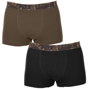 Set Boxeri FOX Shorts Khaki & Black, Marime L, 2buc/set Set Boxeri FOX Shorts Khaki & Black, Marime L, 2buc/set